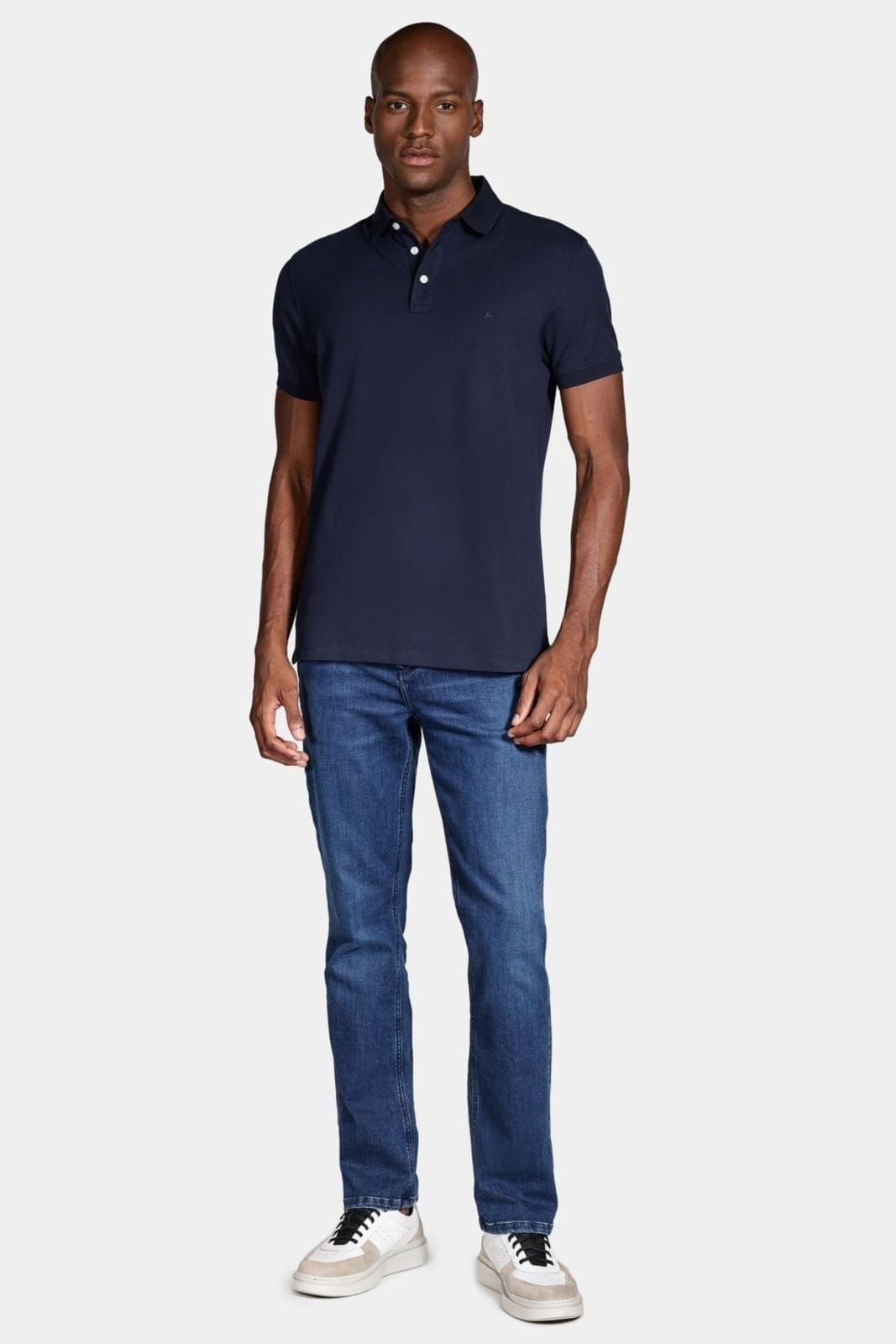 Vista 2 Polo Aramis Shirt Mercerized Cotton Piquet Azul Marinho Aramis incolor azul