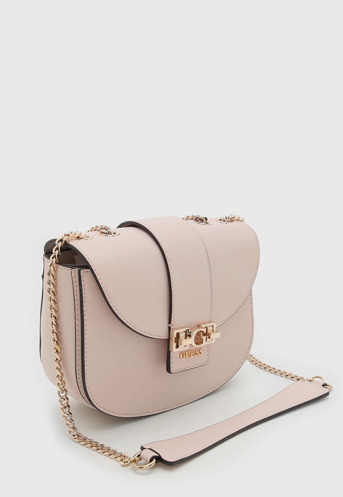 Vista 2 Bolsa Feminina Guess Logo Rosada Guess nude