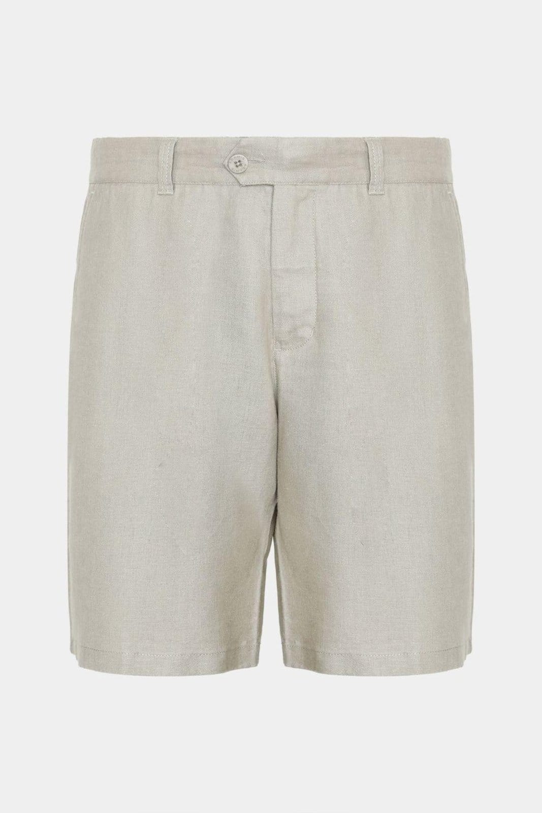 Bermuda Alfaiataria Linho Caqui