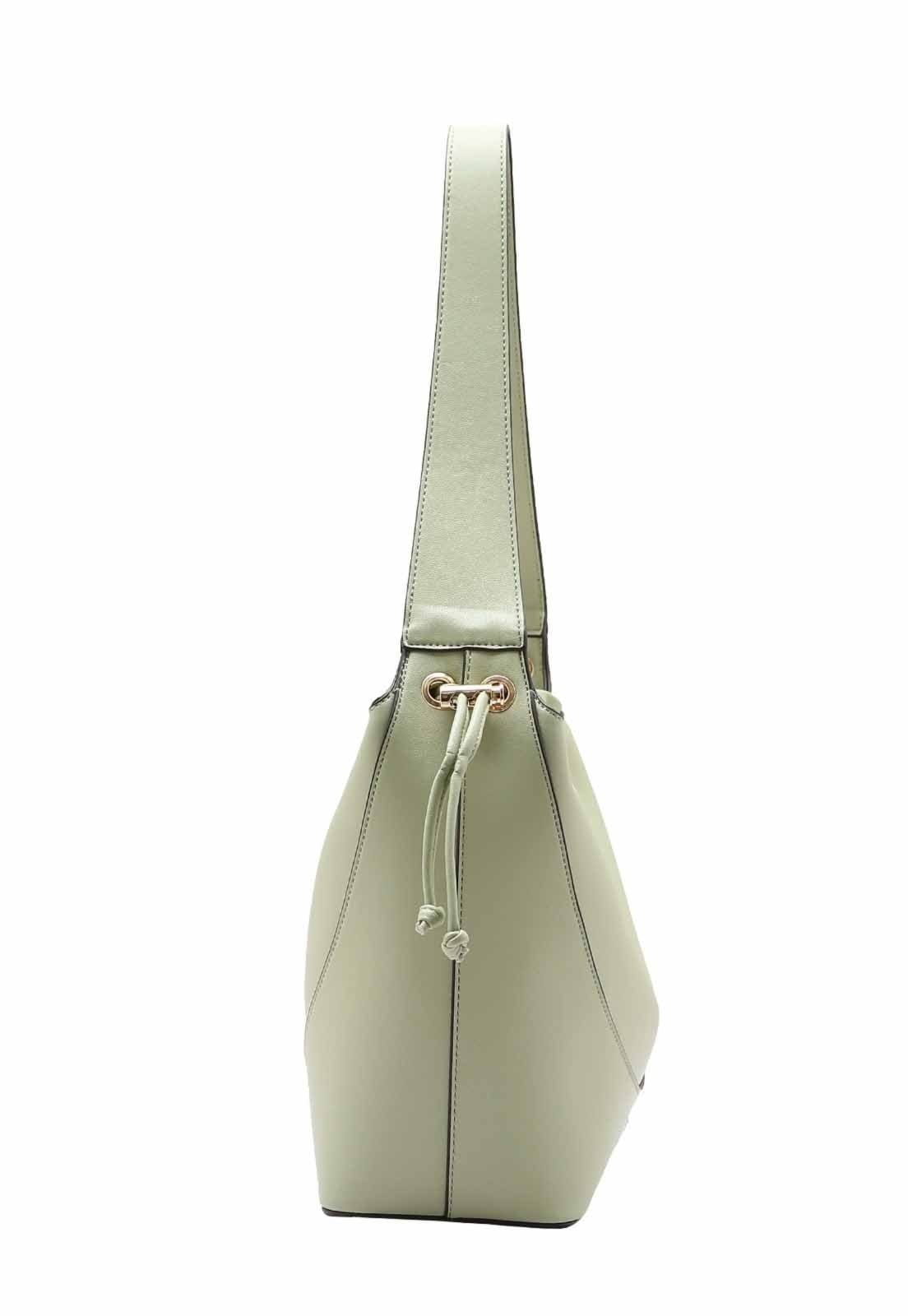 Vista 2 Bolsa Feminina Chenson Original Franzido Chic Ombro 3484891 Chenson verde