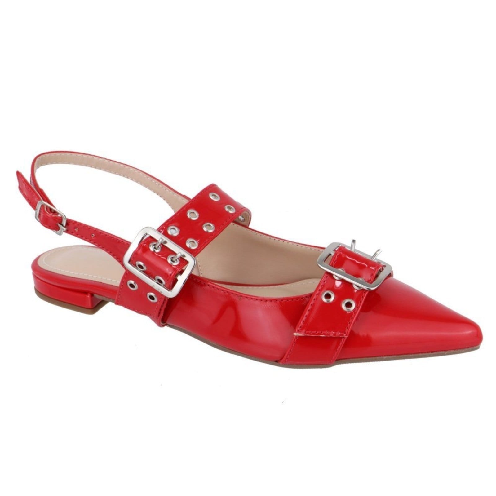 Sapatilha Slingback Feminina Verniz Ferrari 183010 - 2