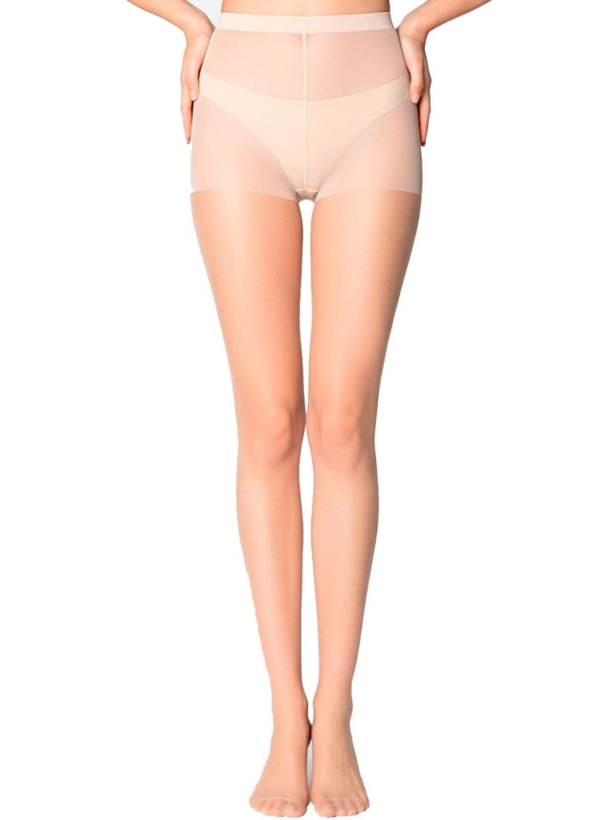 Vista 2 Meia Calça Fio 15 Clássica Fina Loba Lupo bege