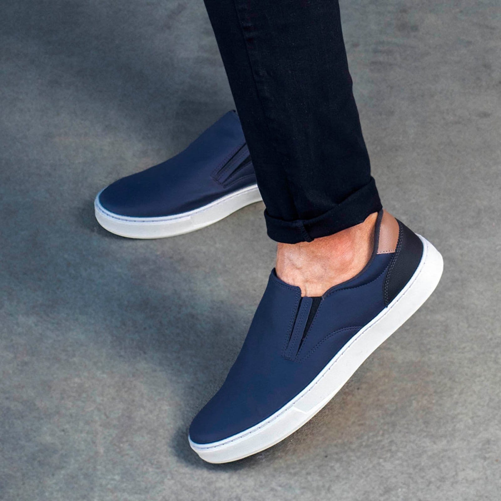 Tênis Masculino Épico Iate Slip On Confortável Macio