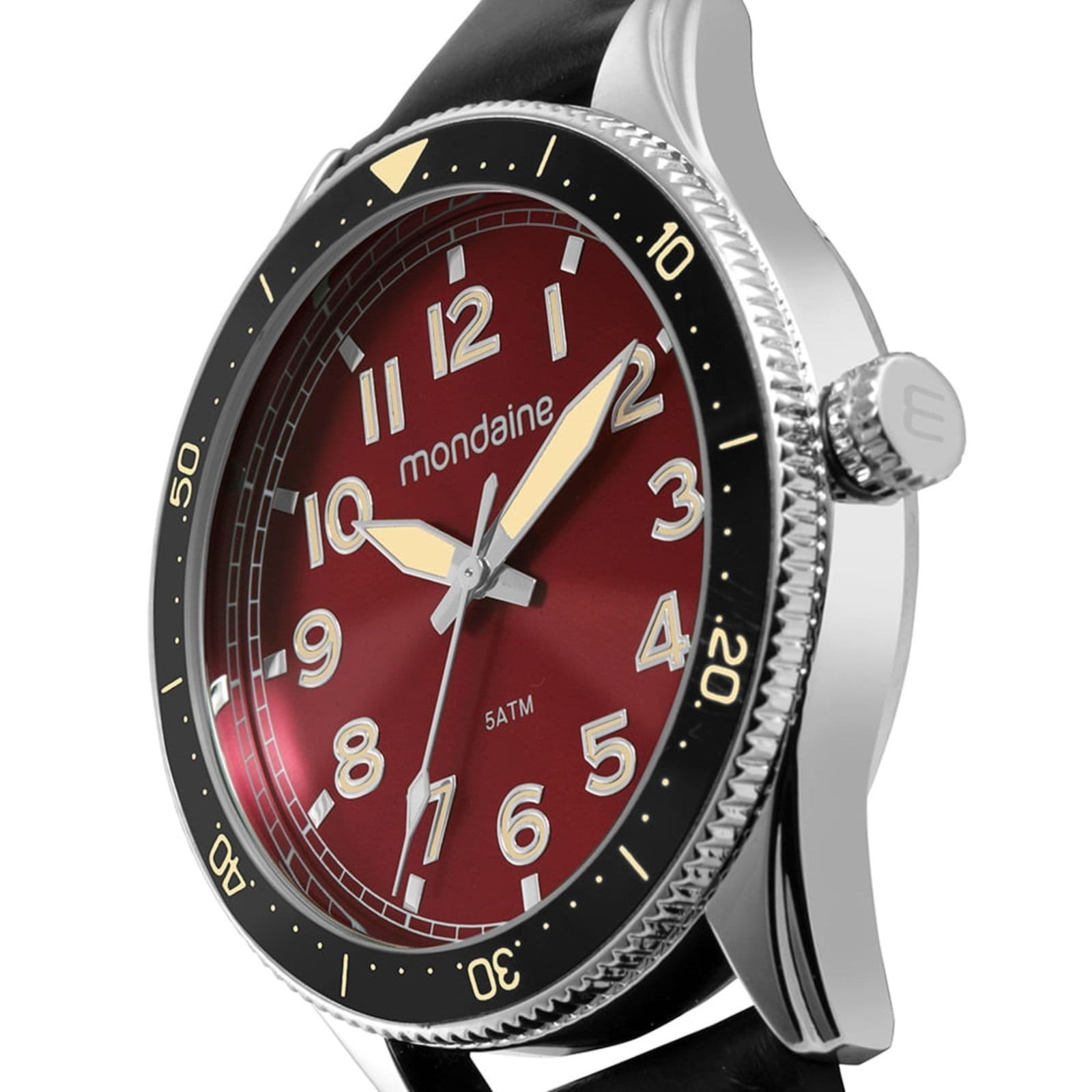 Relógio Masculino Social Couro Prata - 2