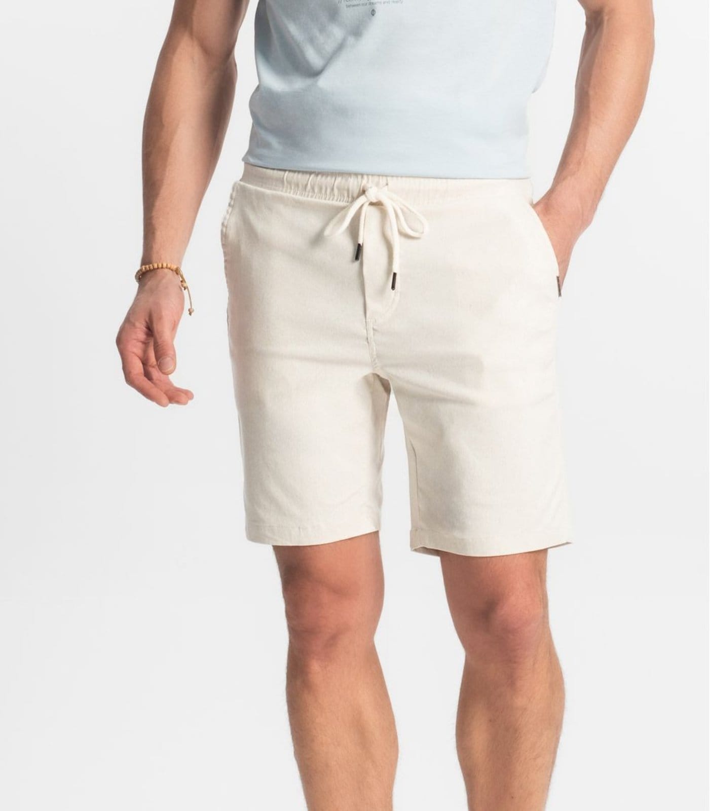 Vista 2 Bermuda Masculina Bengaline Diametro Diametro bege