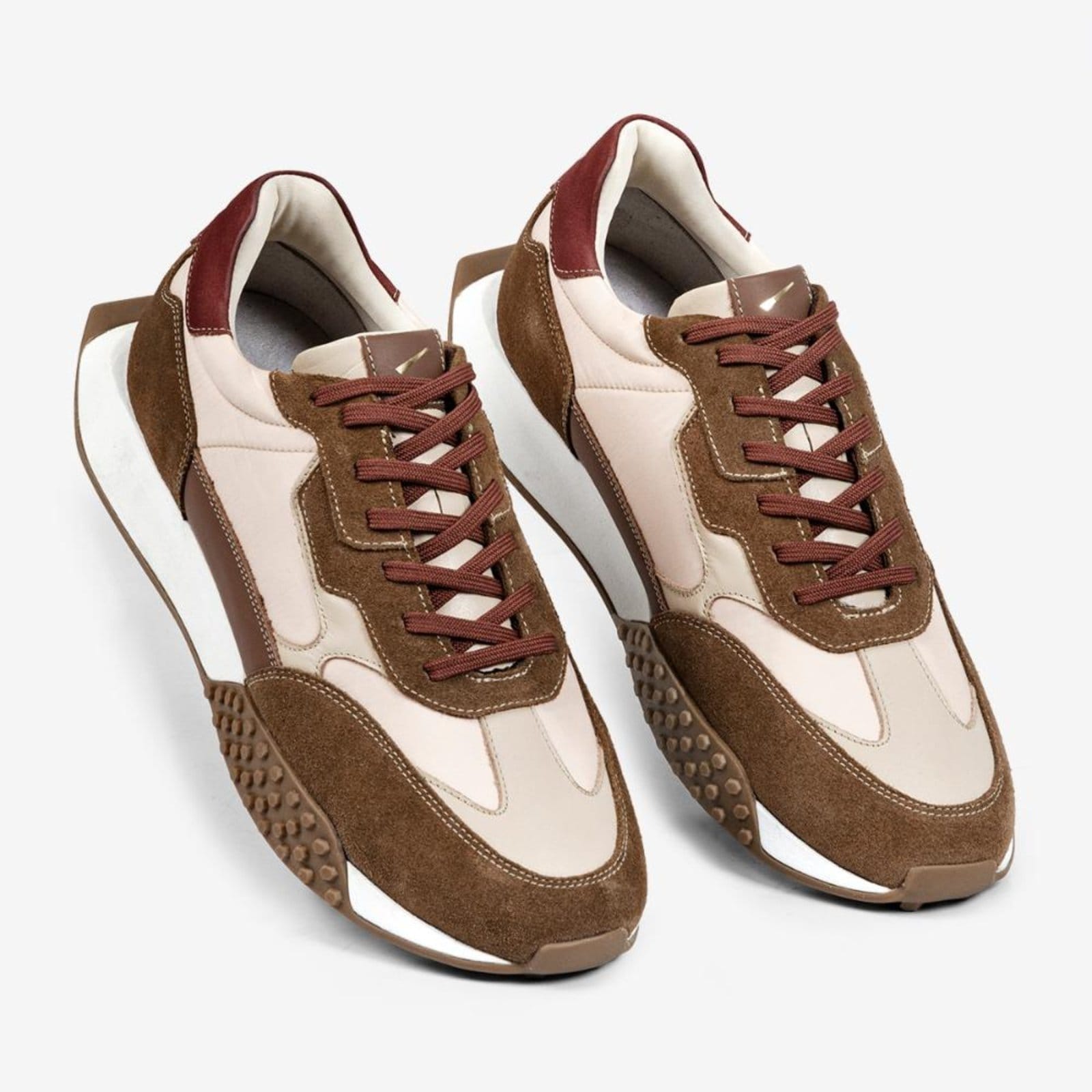 Vista 2 Sneaker Racer Ferracini Masculino de Couro e Sola Tratorada FERRACINI marrom