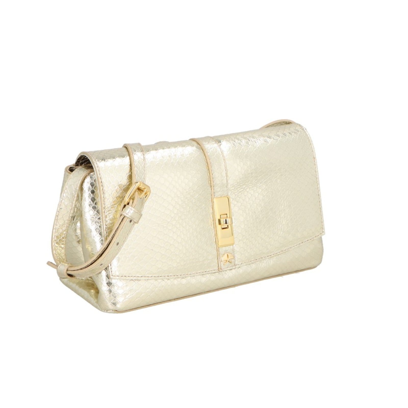 Vista 2 Bolsa Tiracolo Luiza Barcelos 77771338 Luiza Barcelos dourado
