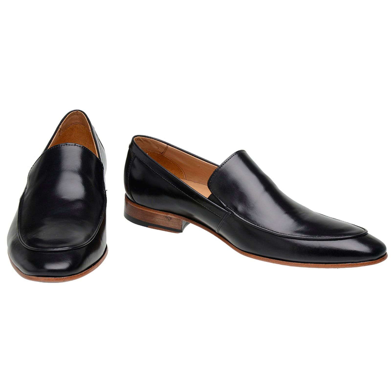 Vista 2 Sapato Loafer Masculino Social Malbork Couro Liso 5854P Malbork preto