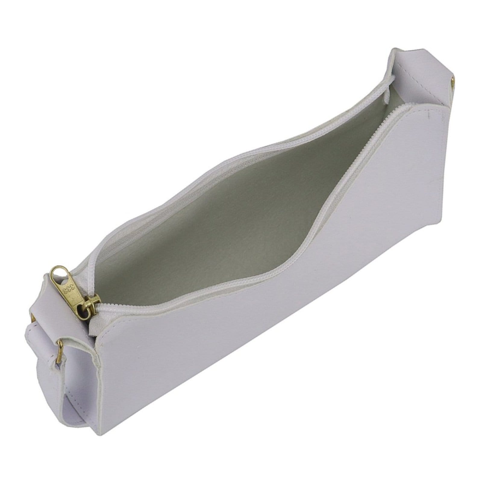 Vista 2 Bolsa Feminina Baguete Pequena Baladinha De Ombro Branca Lavini Shoes branco