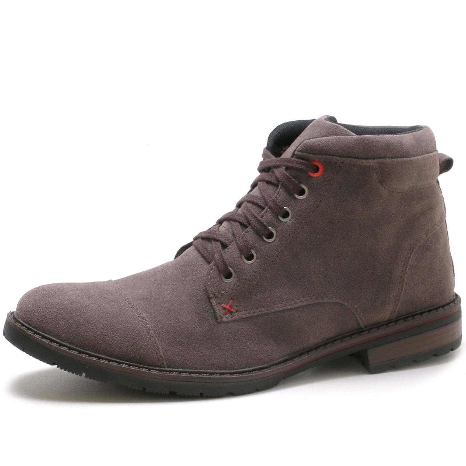 Vista 2 Bota Masculina Bredeni Camurça Com Carteira BREDENI cinza