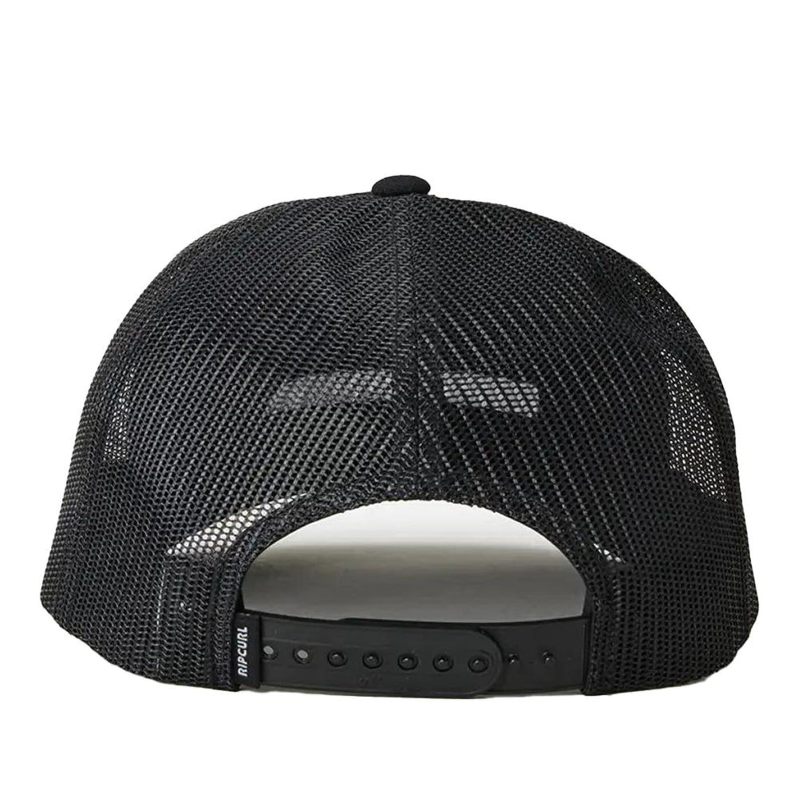 Vista 2 Boné Rip Curl Aba Curva Brand Icon Trucker WT25 Black Rip Curl preto black