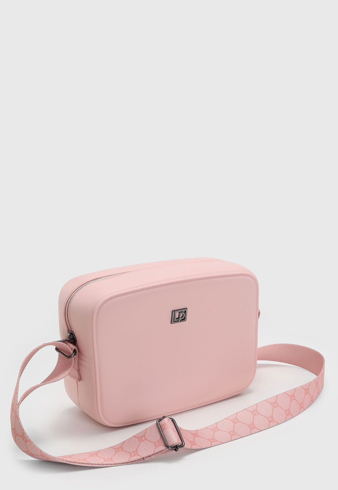 Vista 2 Bolsa Feminina Lança Perfume Alça Estampada Claro Lança Perfume rosa