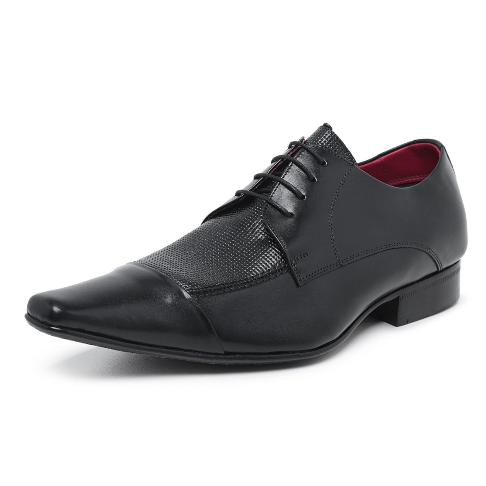 Sapato Social Bico Fino em Couro Derby Social Paulo Vieira cor