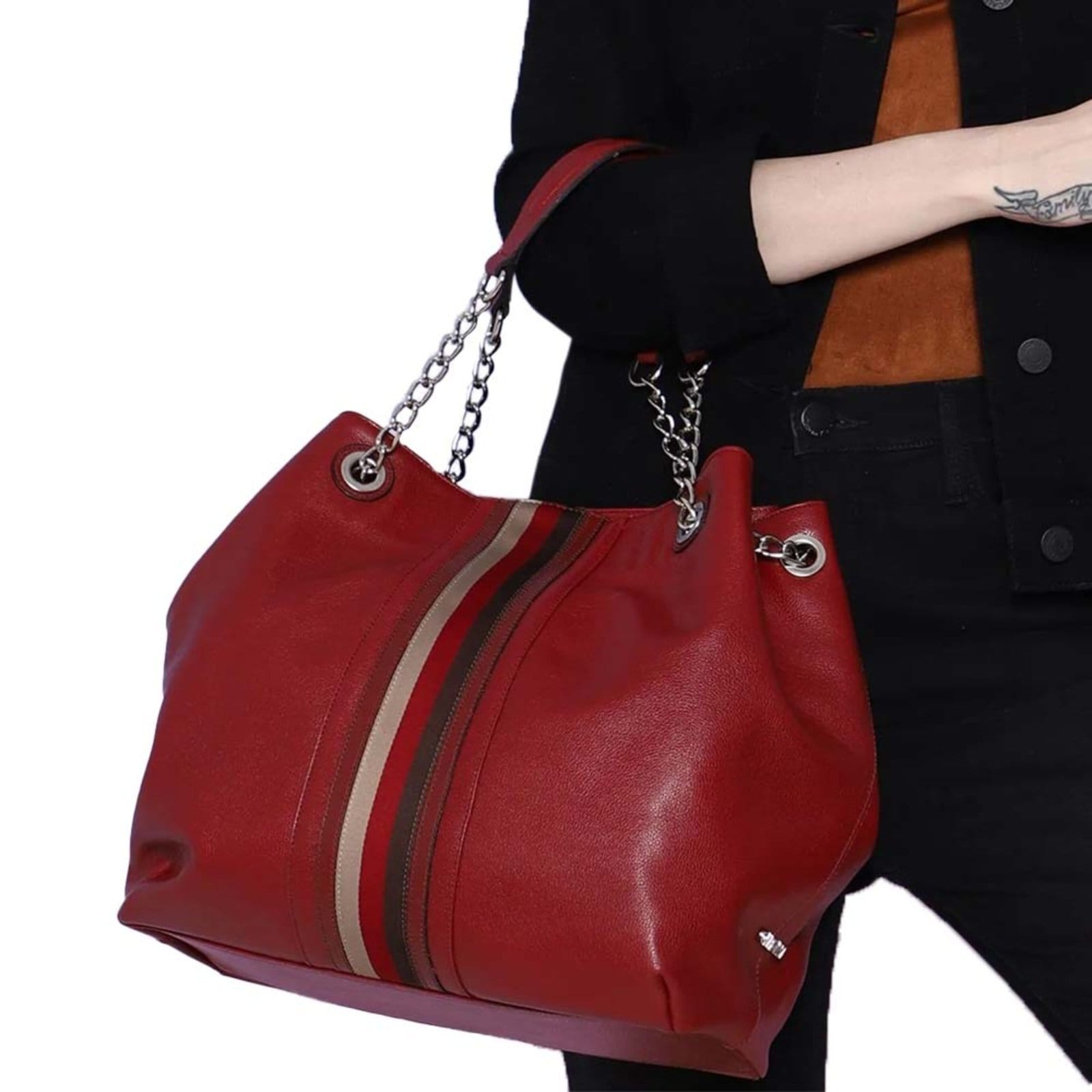 Bolsa de Couro Griffazzi Bordo - 2