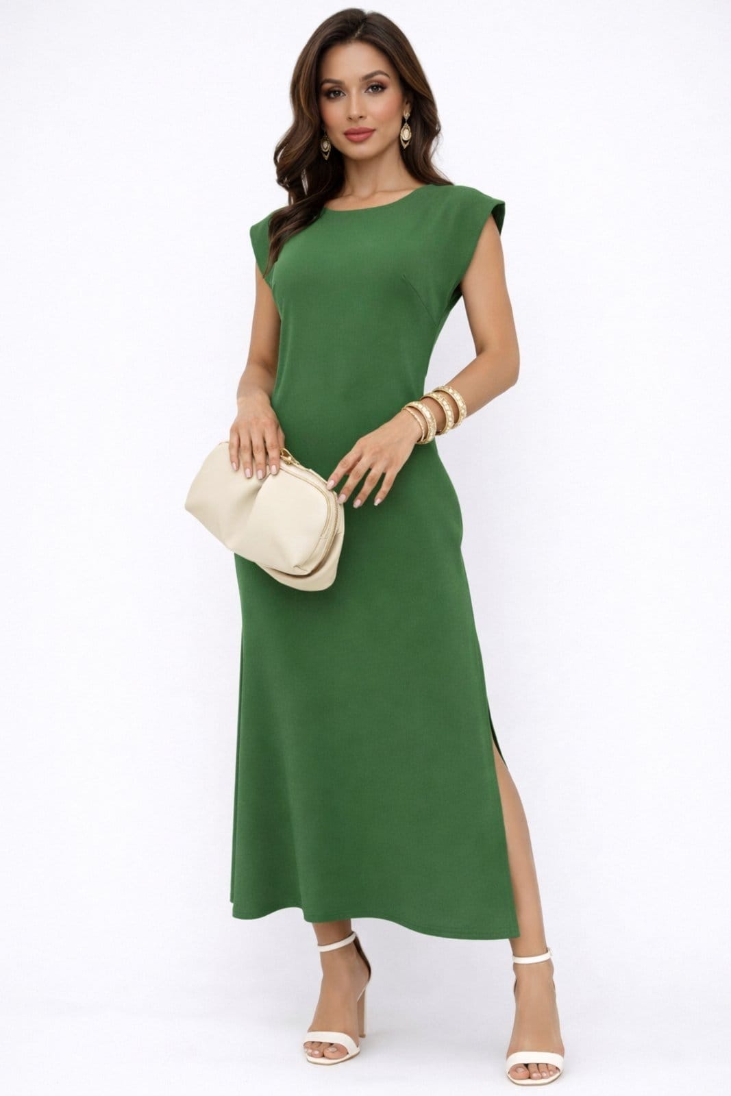 Vestido Longo D Bell Outlet Fashion Com Fenda