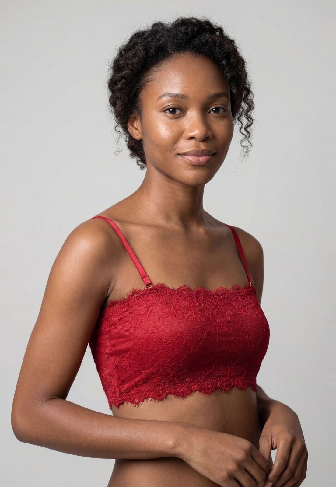 Vista principal Sutiã Feminino Hope Top Faixa Renda Hope vermelho