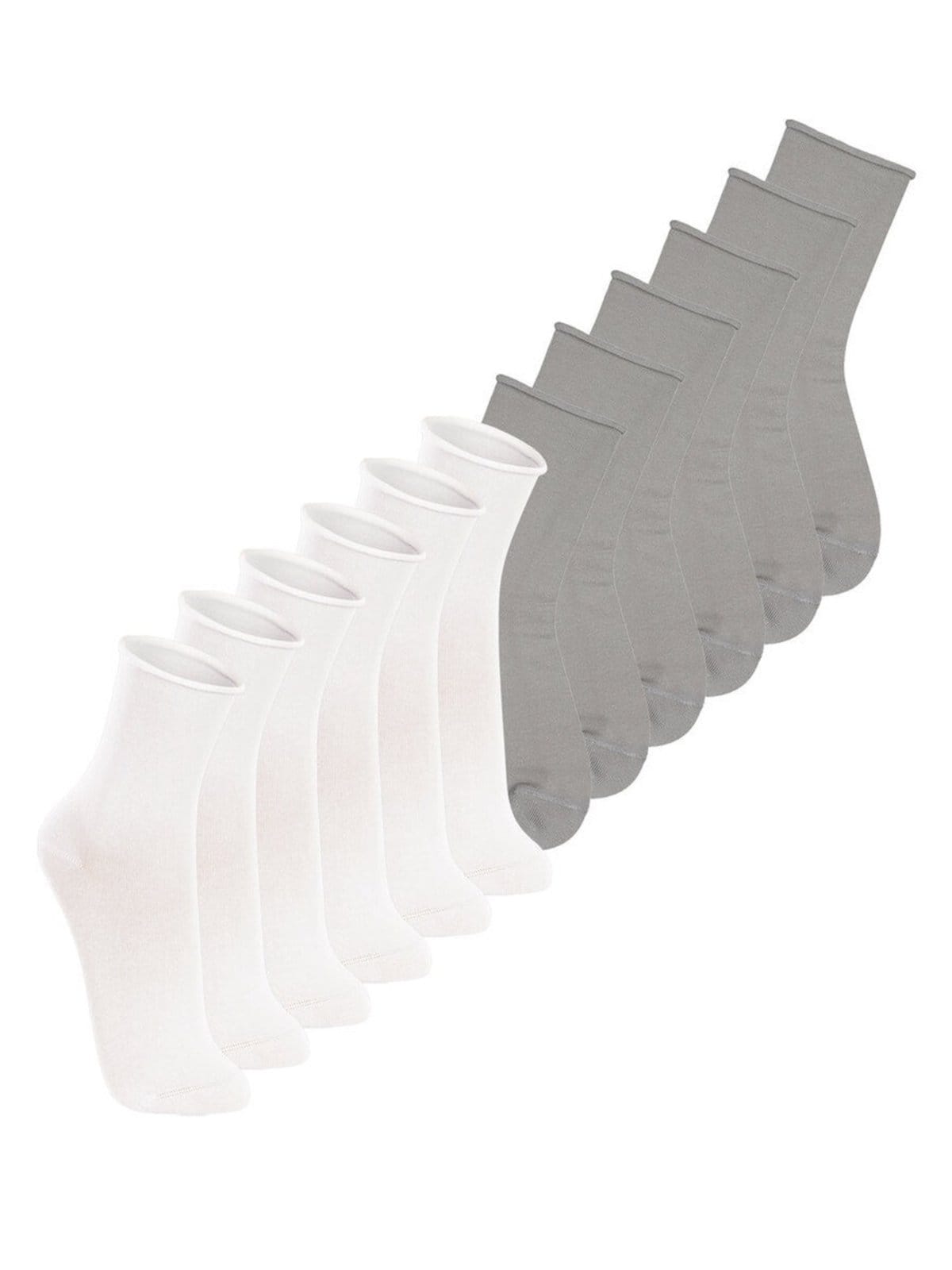 Kit 12 Pares de Meias sem Punho Cano Médio Lupo