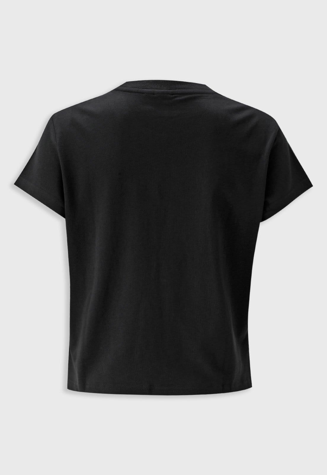 Vista 2 Camiseta adidas Originals Slim Trefoil Preta adidas Originals preto