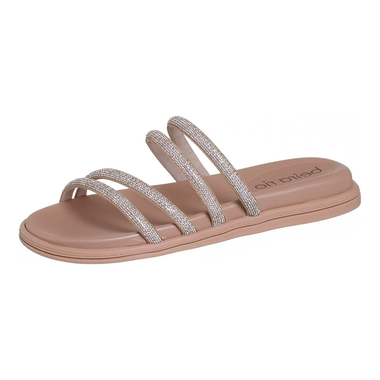 Sandália Feminina Strass