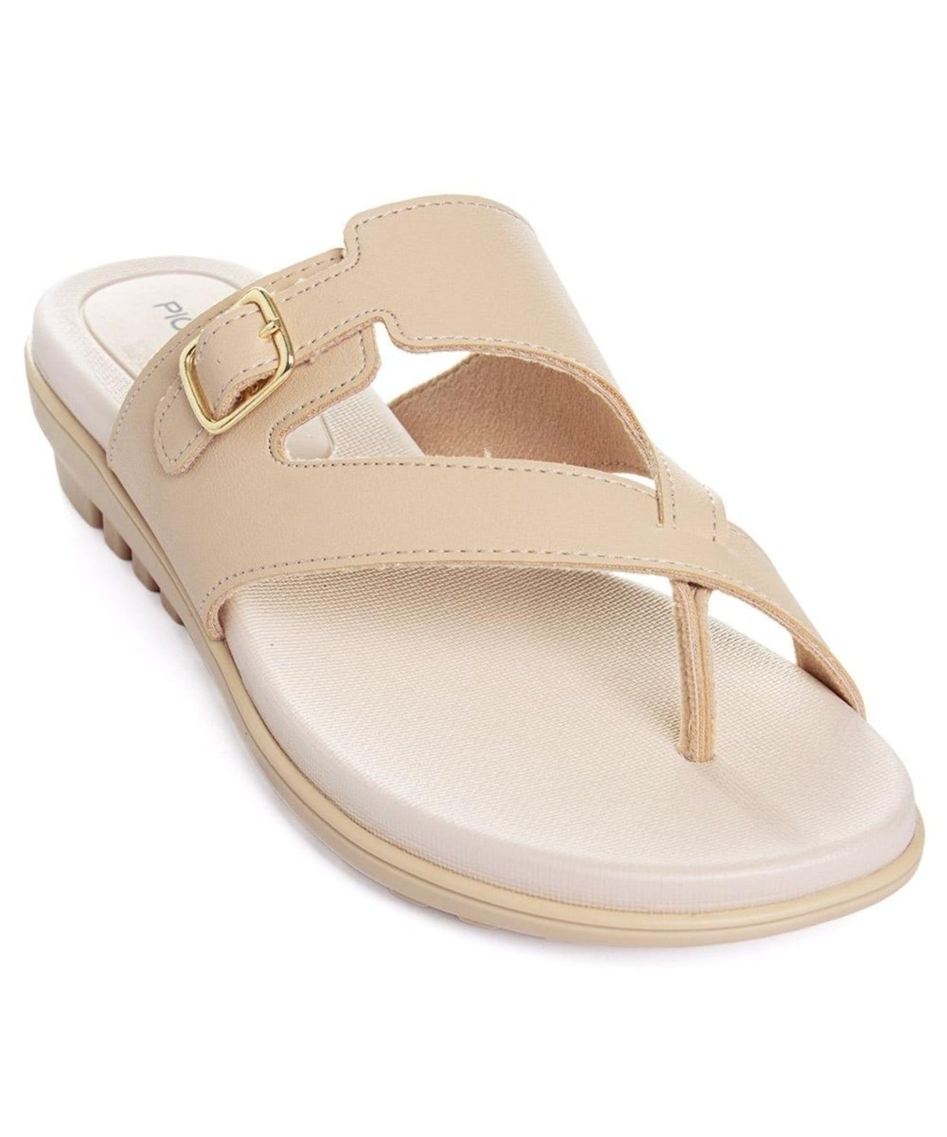 Vista 2 Tamanco Piccadilly Marli Anabela Bege Piccadilly incolor