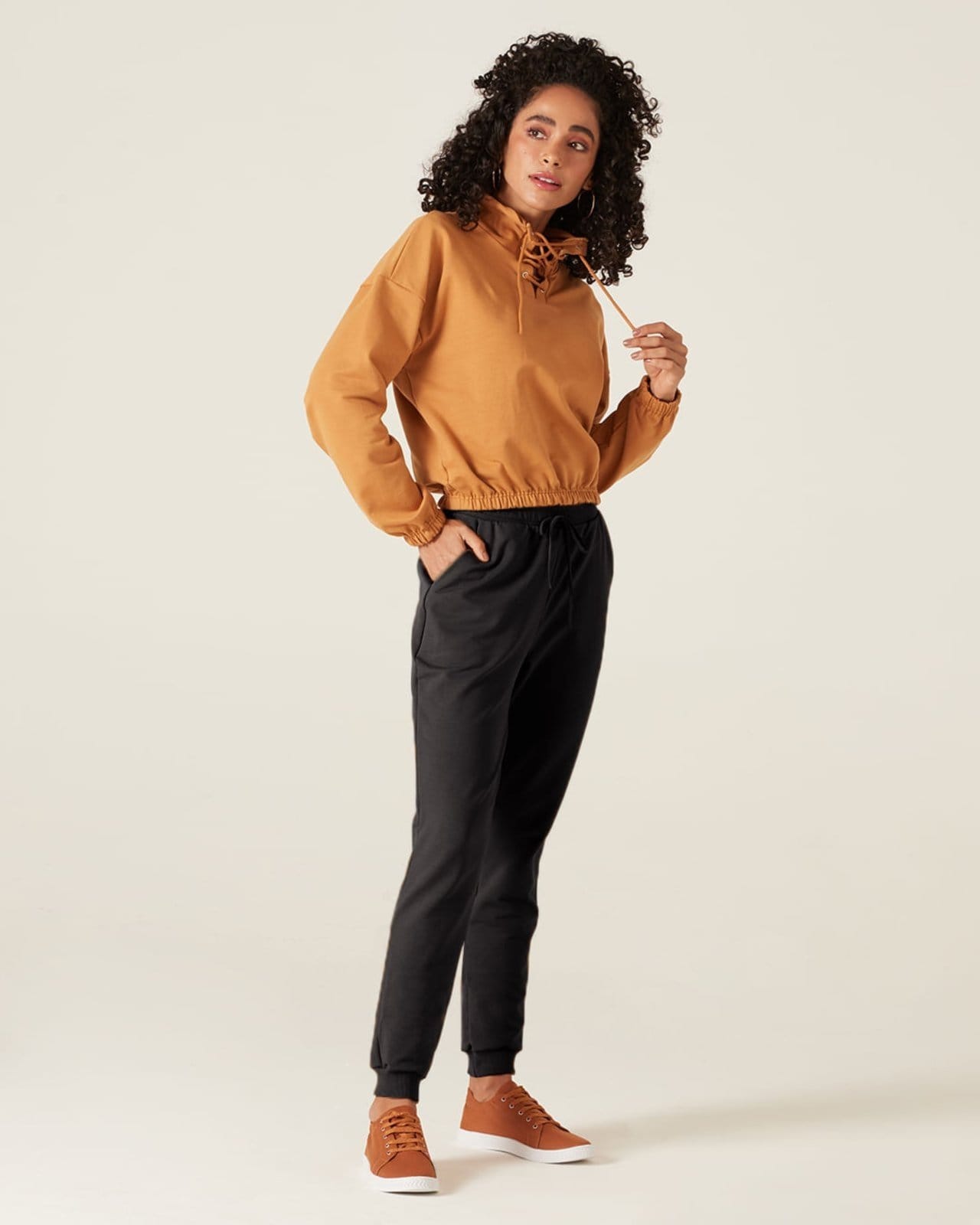 Calça Jogging Moletom Stretch