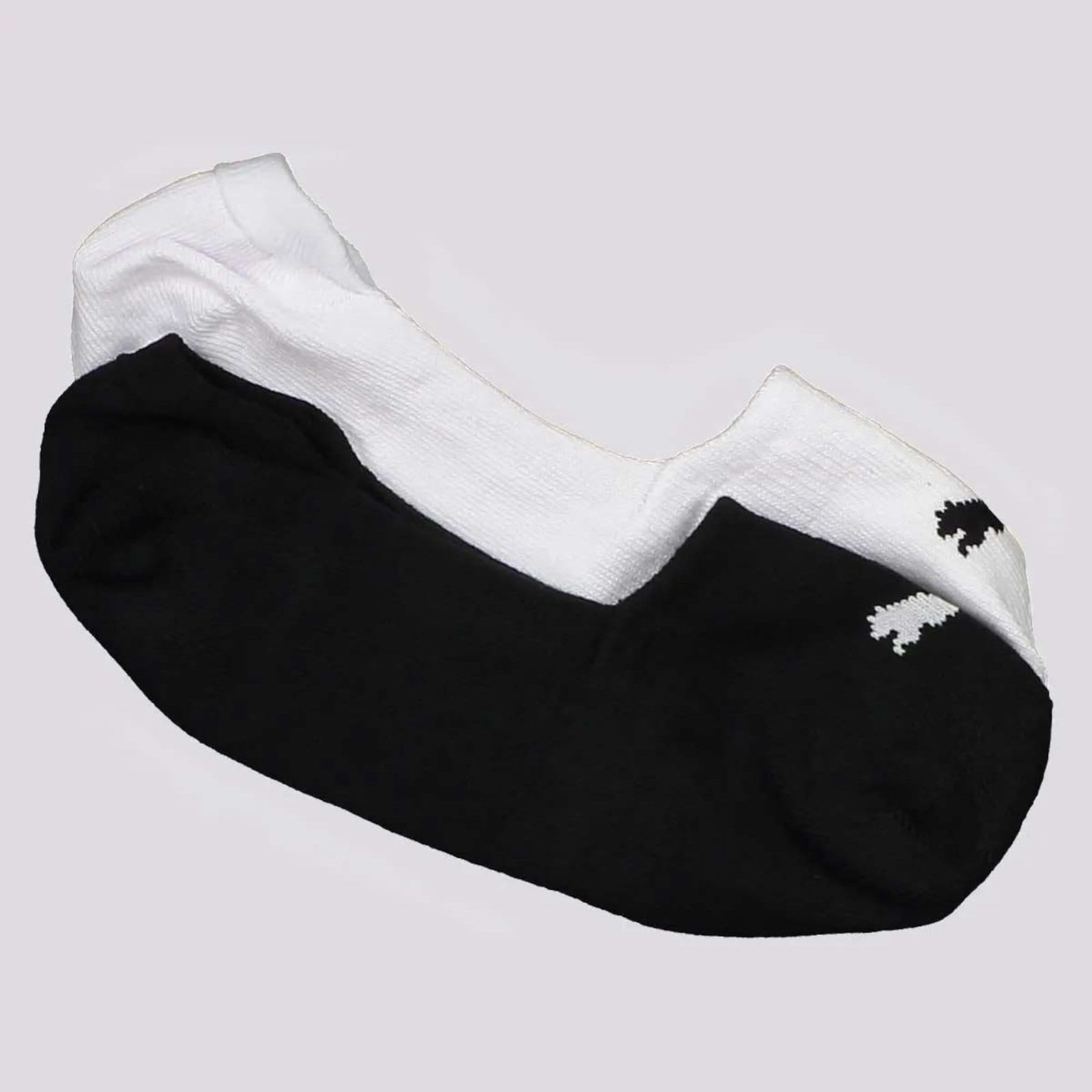 Kit Meia Puma Sapatilha 12 Pares Branca e Preta - 2