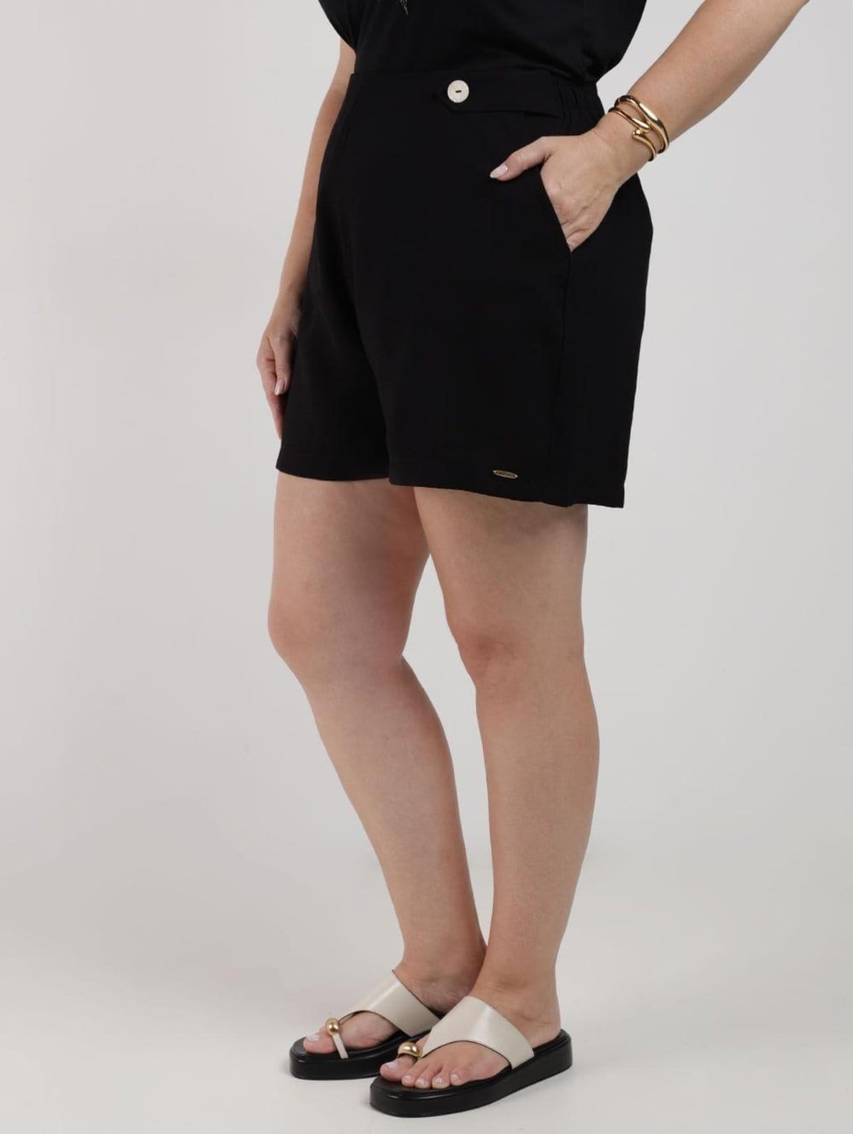 Short Alfaiataria Plus Size Feminino