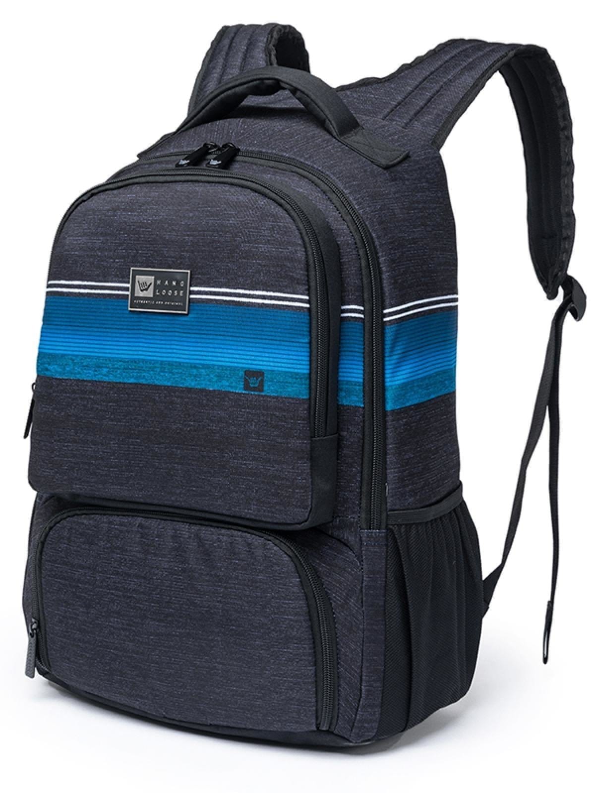 Vista 2 Mochila Masculino Escolar Hang Loose Bolso Térmico Resistente Hang Loose preto