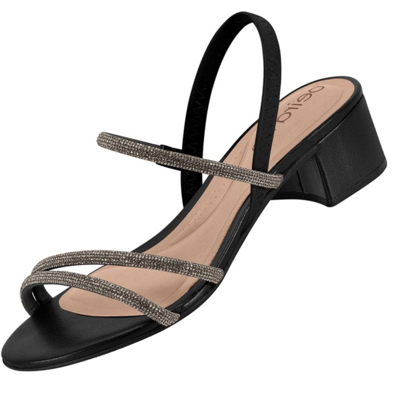 Vista 2 Sandalia Beira Rio 8345.647 Feminina BR SPORTS preto