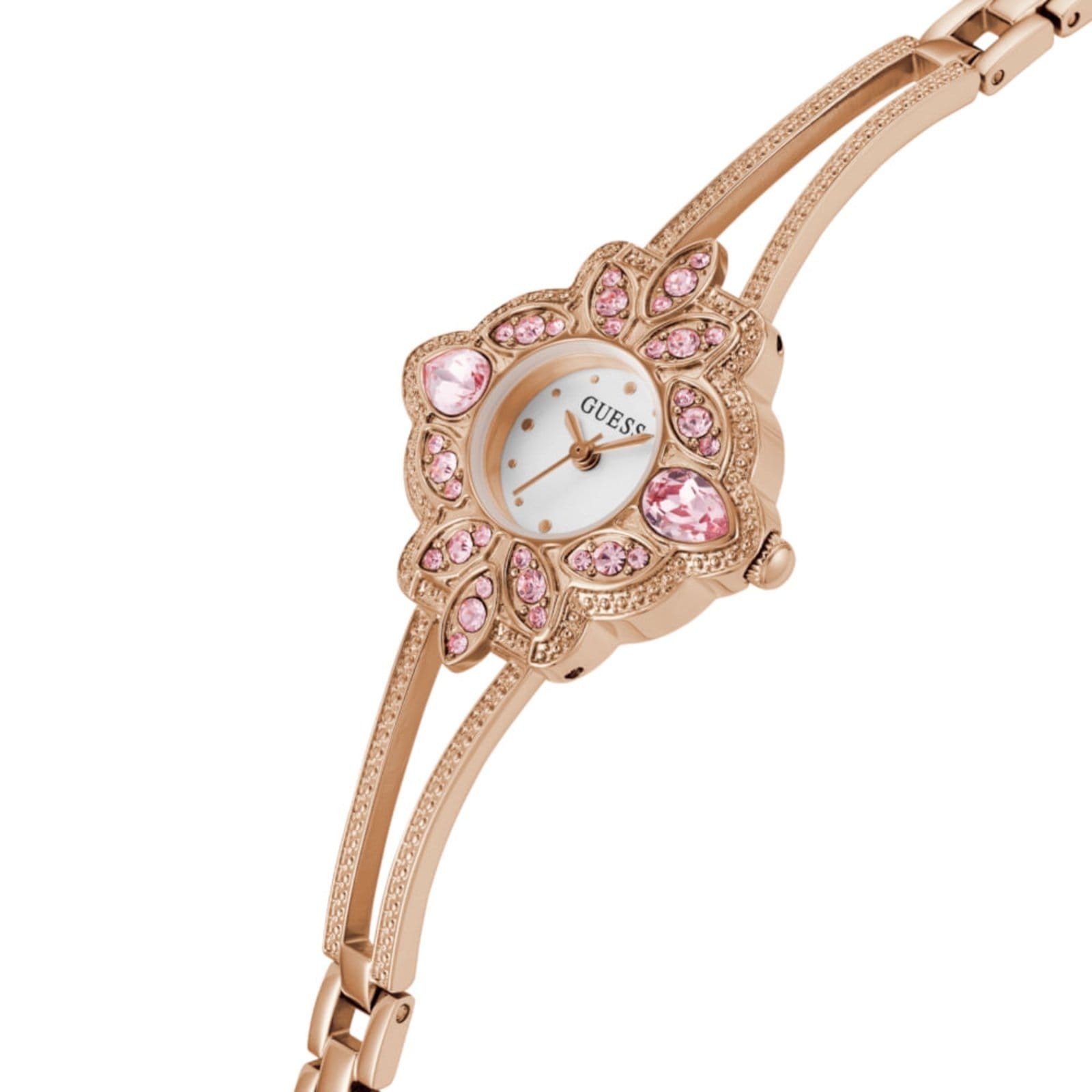 Vista 2 Relógio Guess Feminino Floral Cristais Rosé Guess rosa rosé