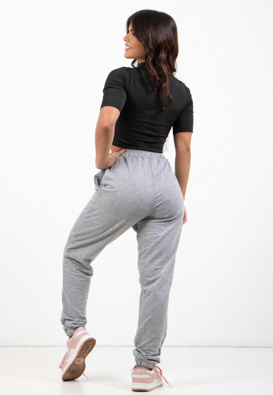 Calça Moletinho Diluxo Feminina Jogger - 2