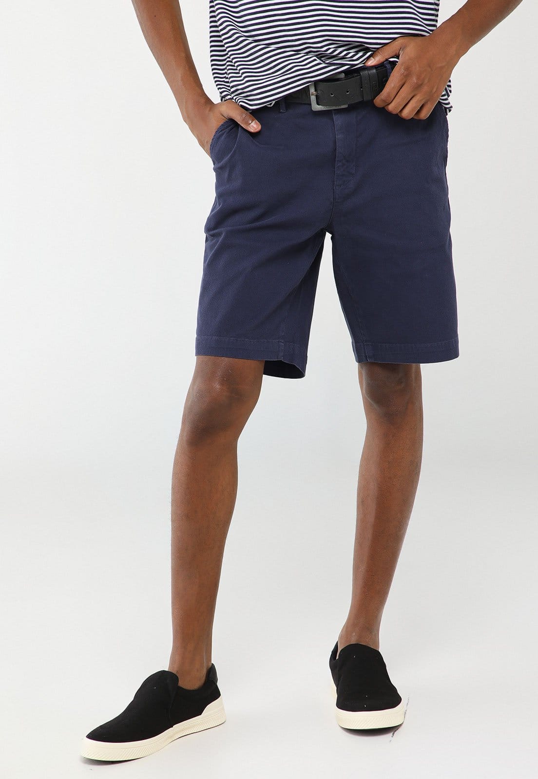 Bermuda Masculina Dudalina Right Sarja Textura