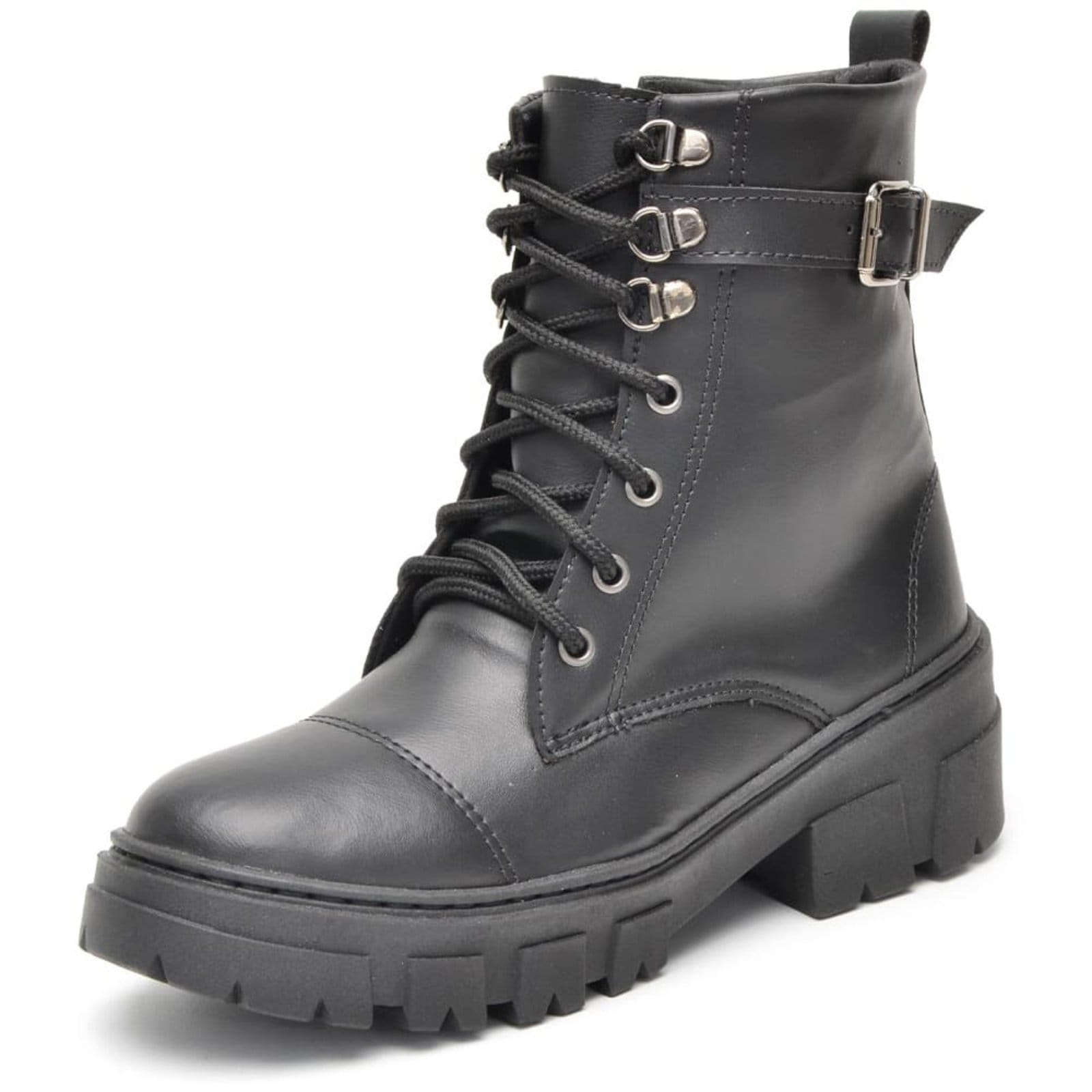 Bota Coturno Feminino Estilo Militar Tratorado Peccato DF Ucrânia