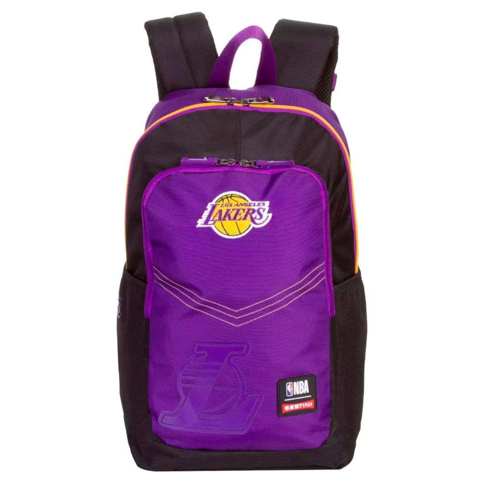 Infantil - Mochila Sestini NBA Magic Lakers 24 Litros Preto e Roxo