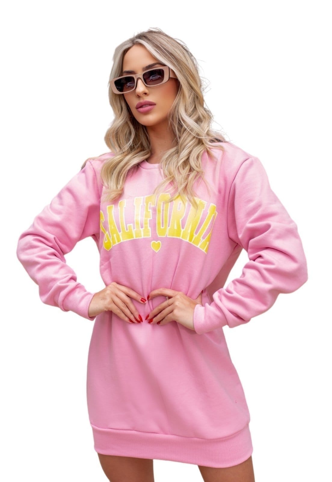 Blusão Vestido Moletinho California Color