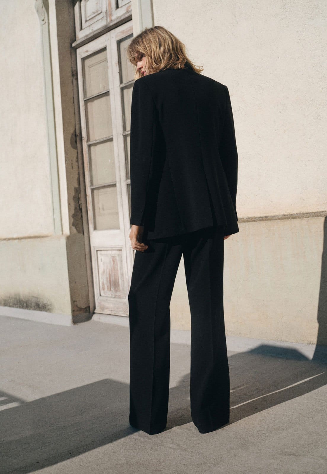 Vista 2 Calça Feminina Mango Alfaiataria Preta Mango preto