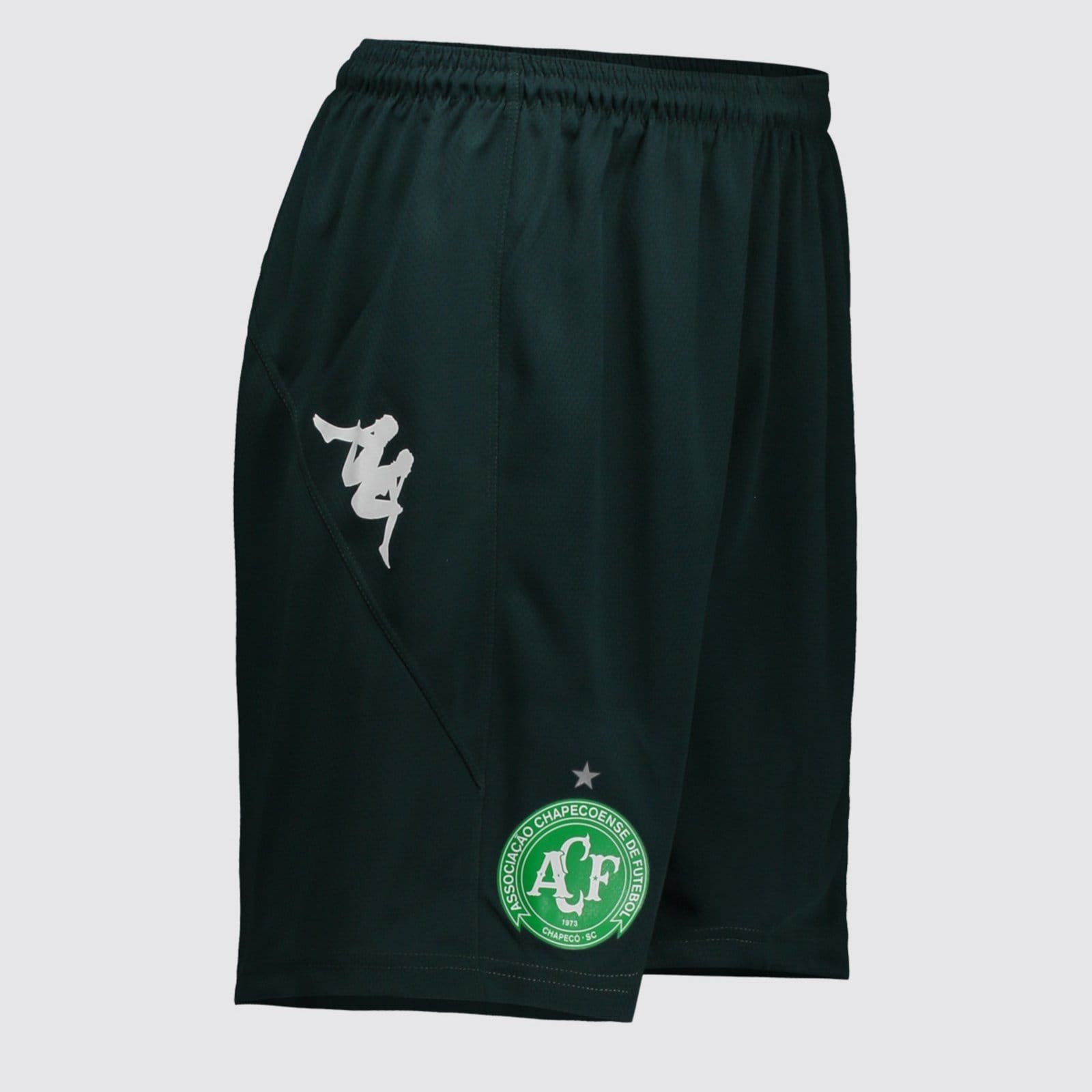 Vista 2 Calção Kappa Chapecoense Treino 2025 Escuro Kappa verde