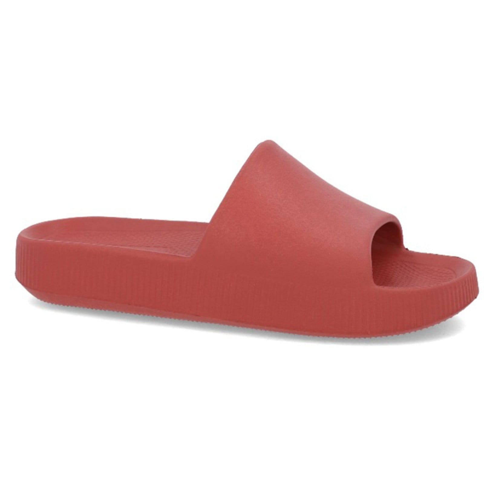 Chinelo Usaflex Feminino Slide Poofy Salto Plataforma Terracota