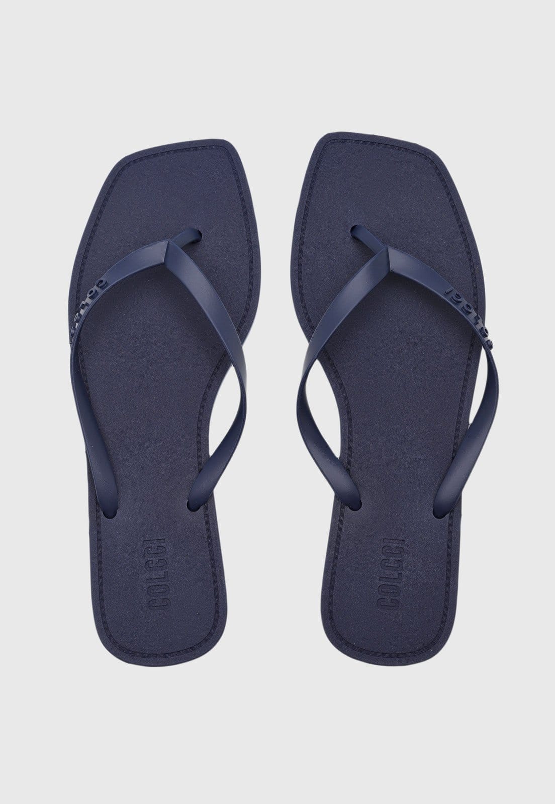 Vista 2 Chinelo Dedo Feminino Colcci Kit com Nécessaire Colcci azul marinho