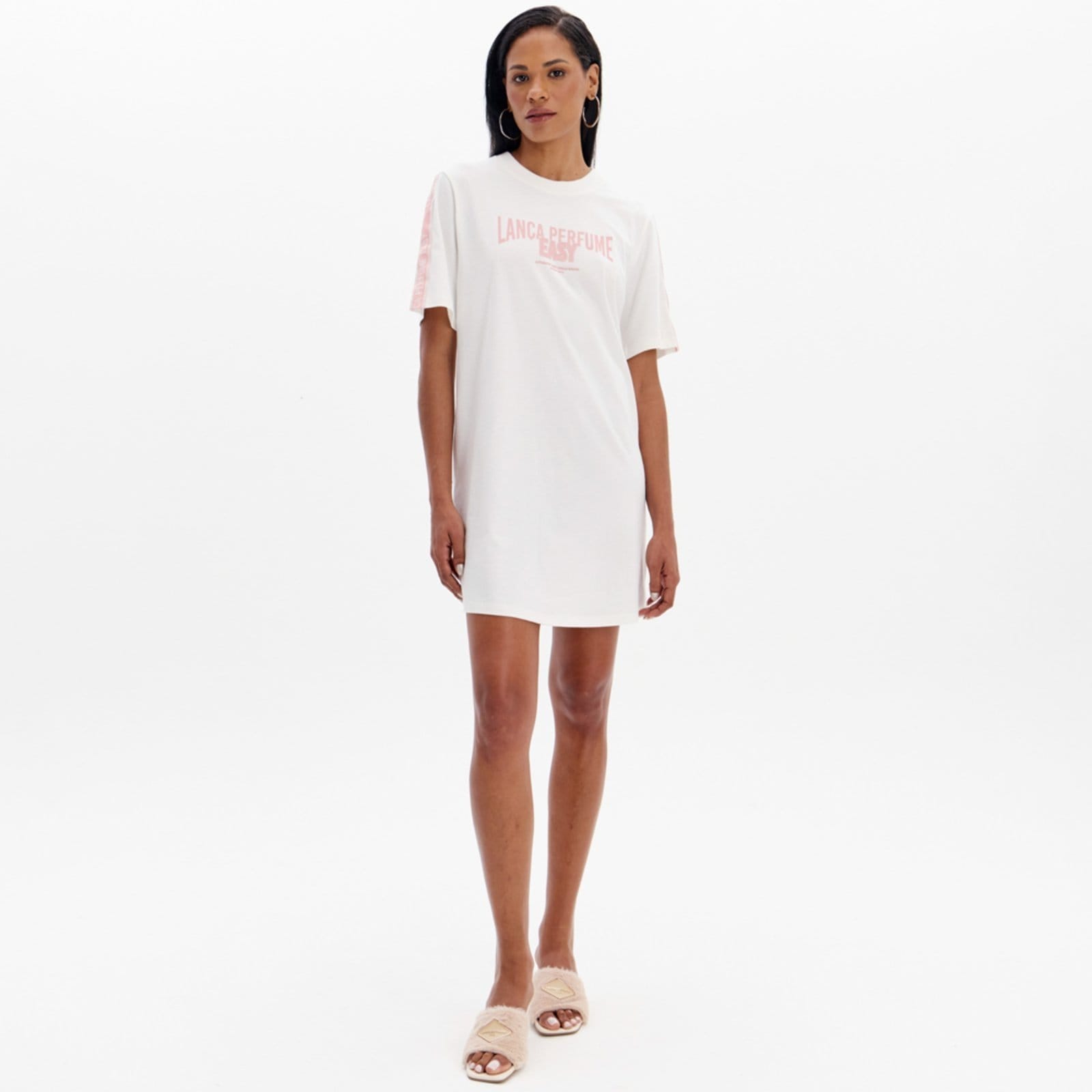 Vestido Easy Lança Perfume Gorgurão Ou25 Off White Feminino