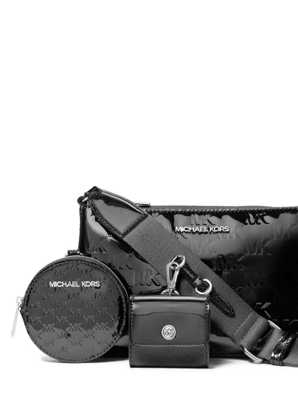 Vista 2 Bolsa Transversal Jet Set Logo Pequena 35F5STVC1O001 Michael Kors preto