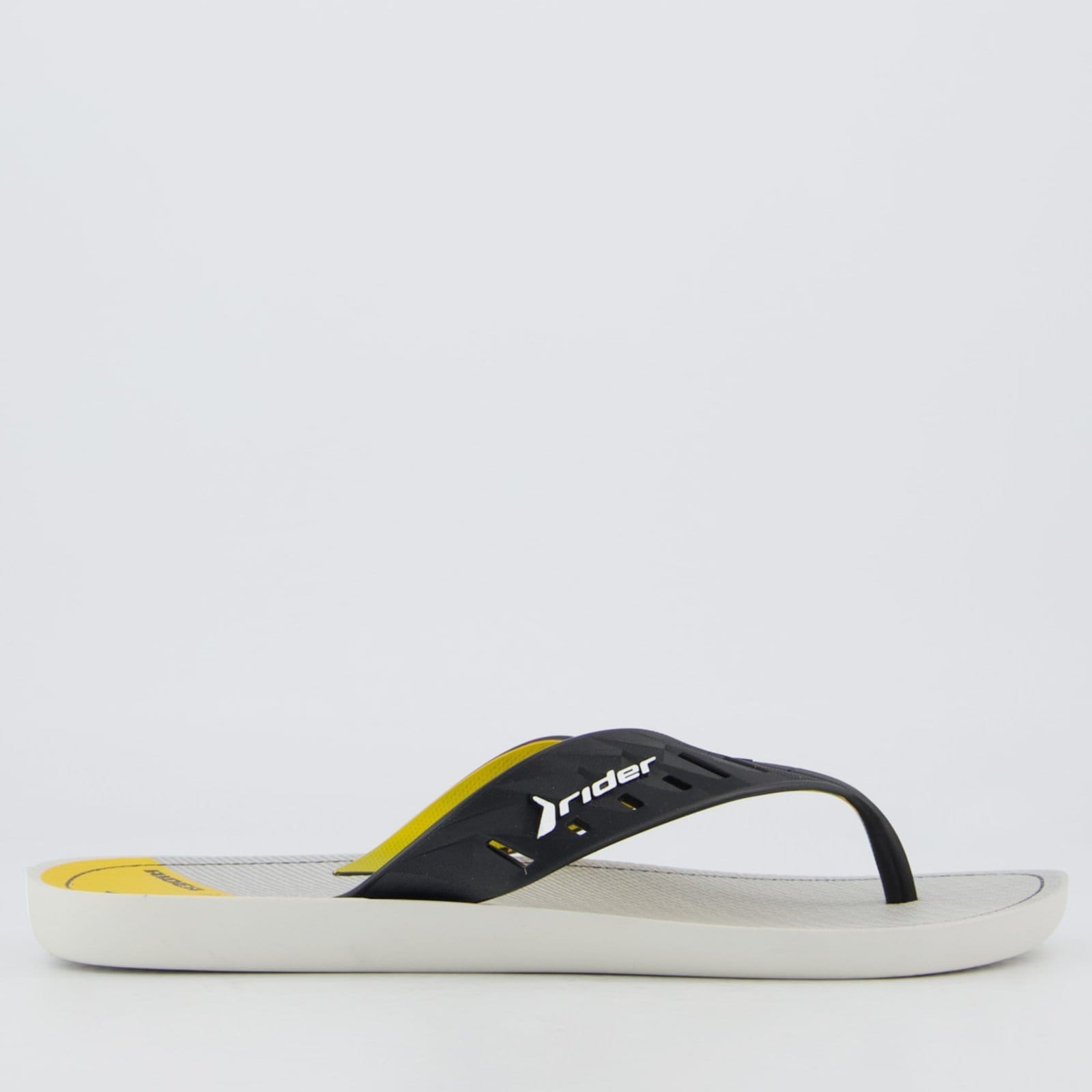 Vista 2 Chinelo Rider Street Duo Plus e Amarelo Rider cinza