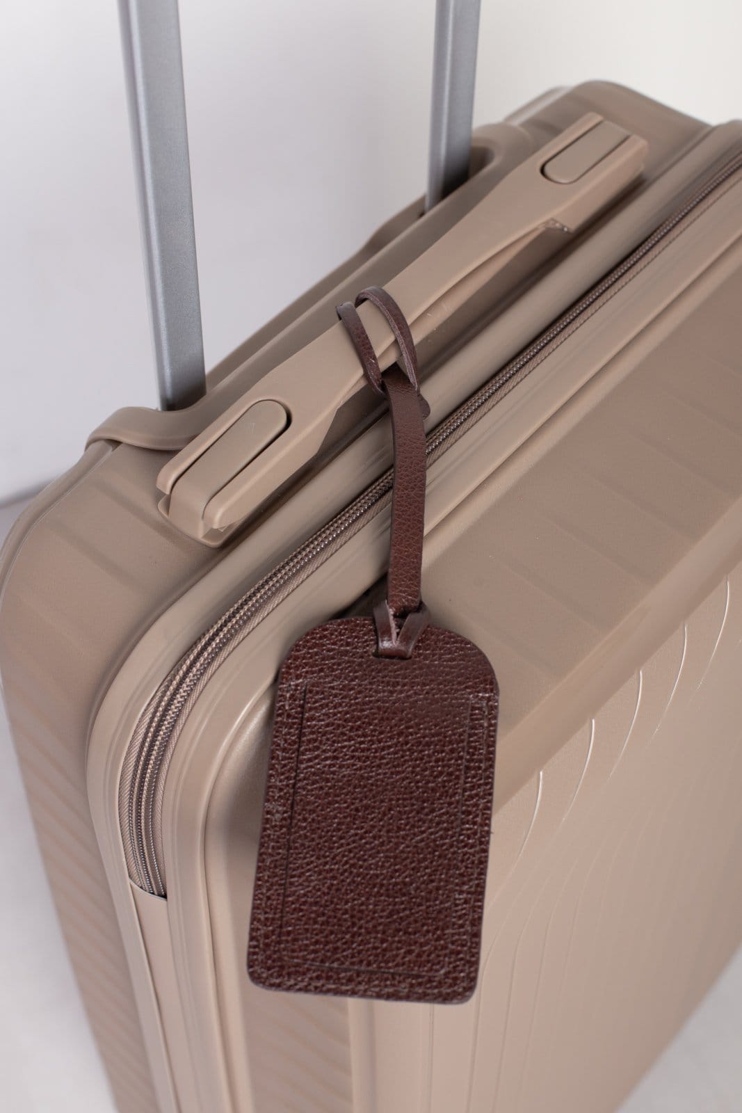 Vista 2 Tag Andrea Vinci De Viagem Em Couro Liso - Café Andrea Vinci azul