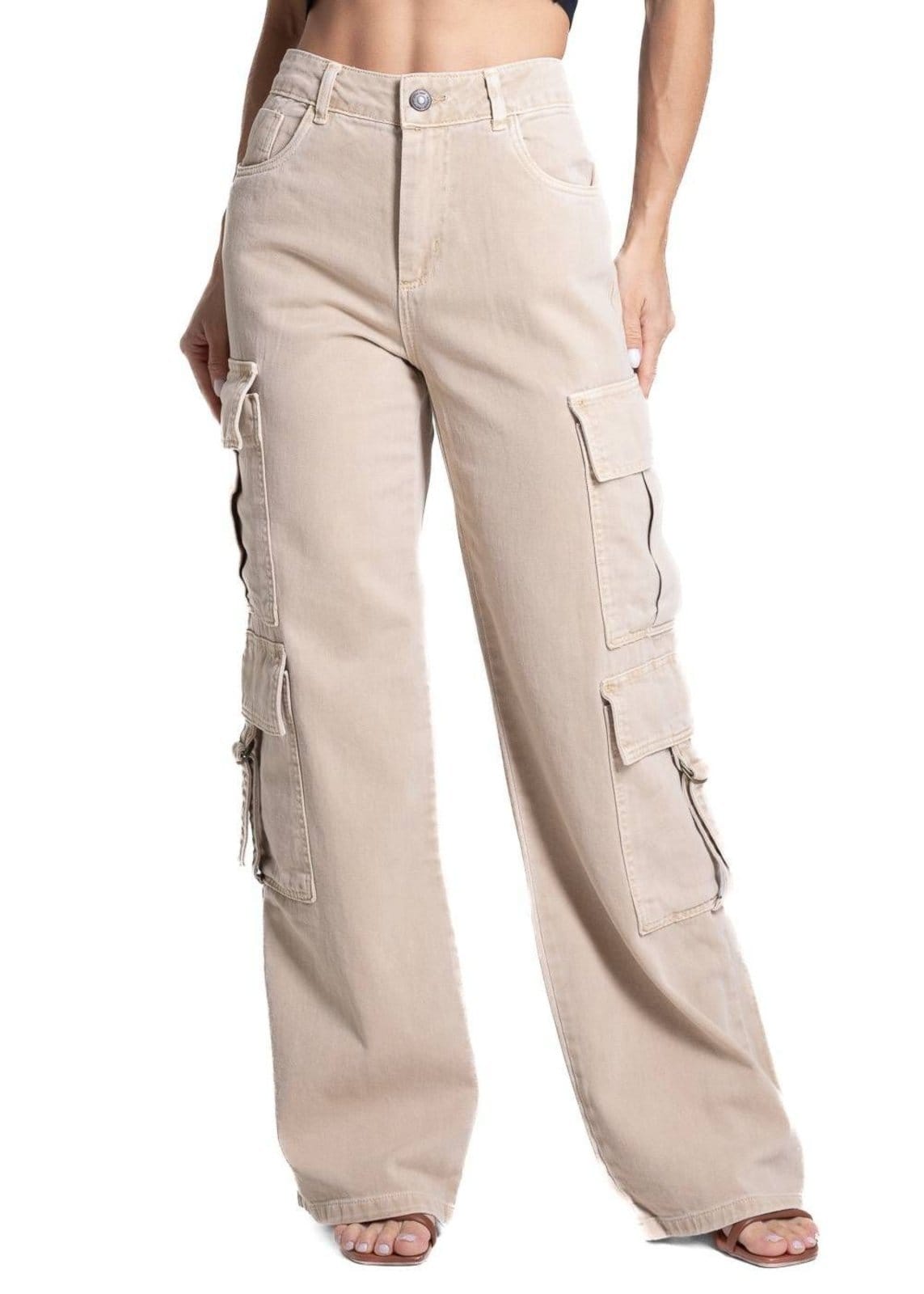 Calça Sarja Sawary Wide Leg - 282160