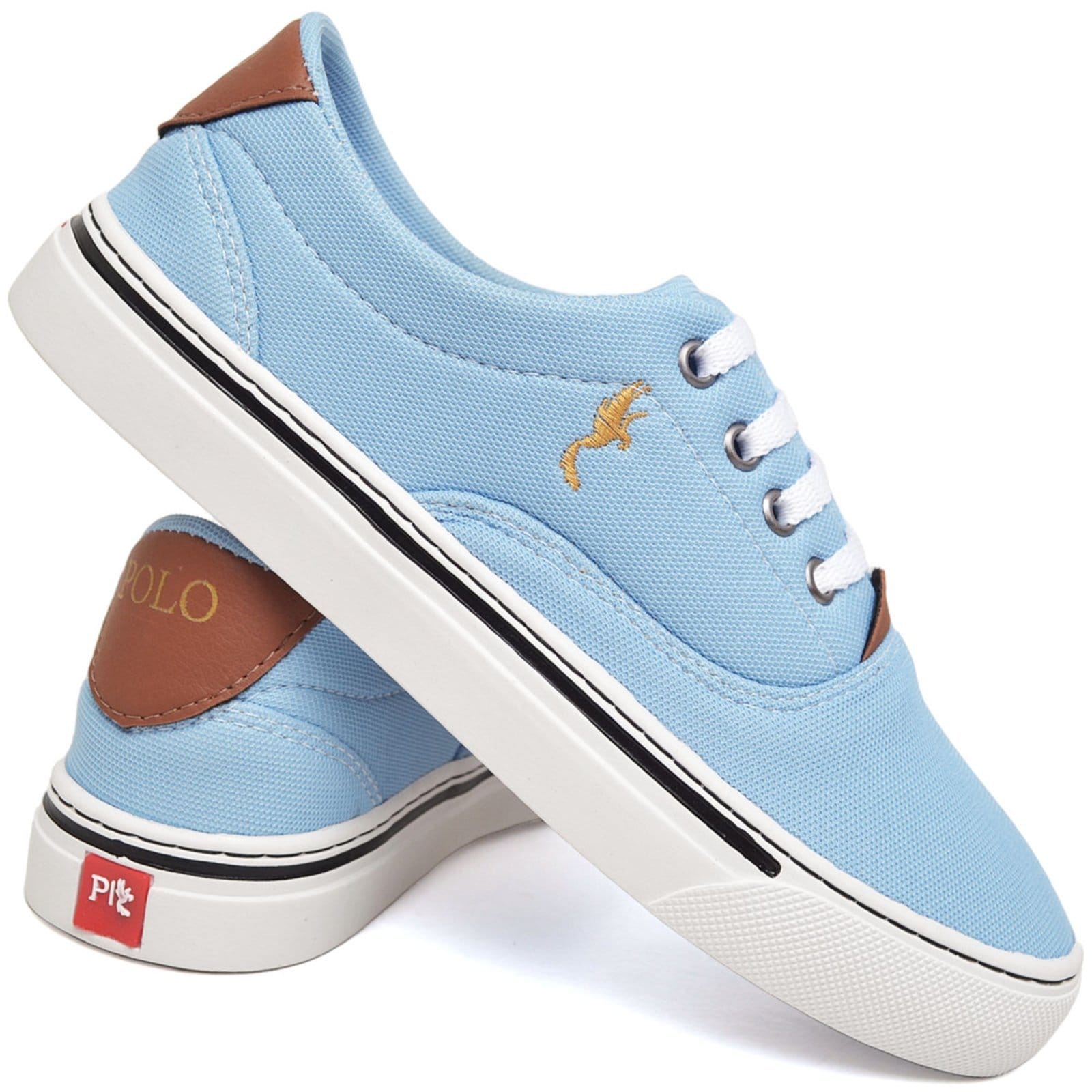 Vista 2 Tênis Feminino Casual Estiloso Versátil Polo Blu Azul do ao 40 Polo Blu azul blu