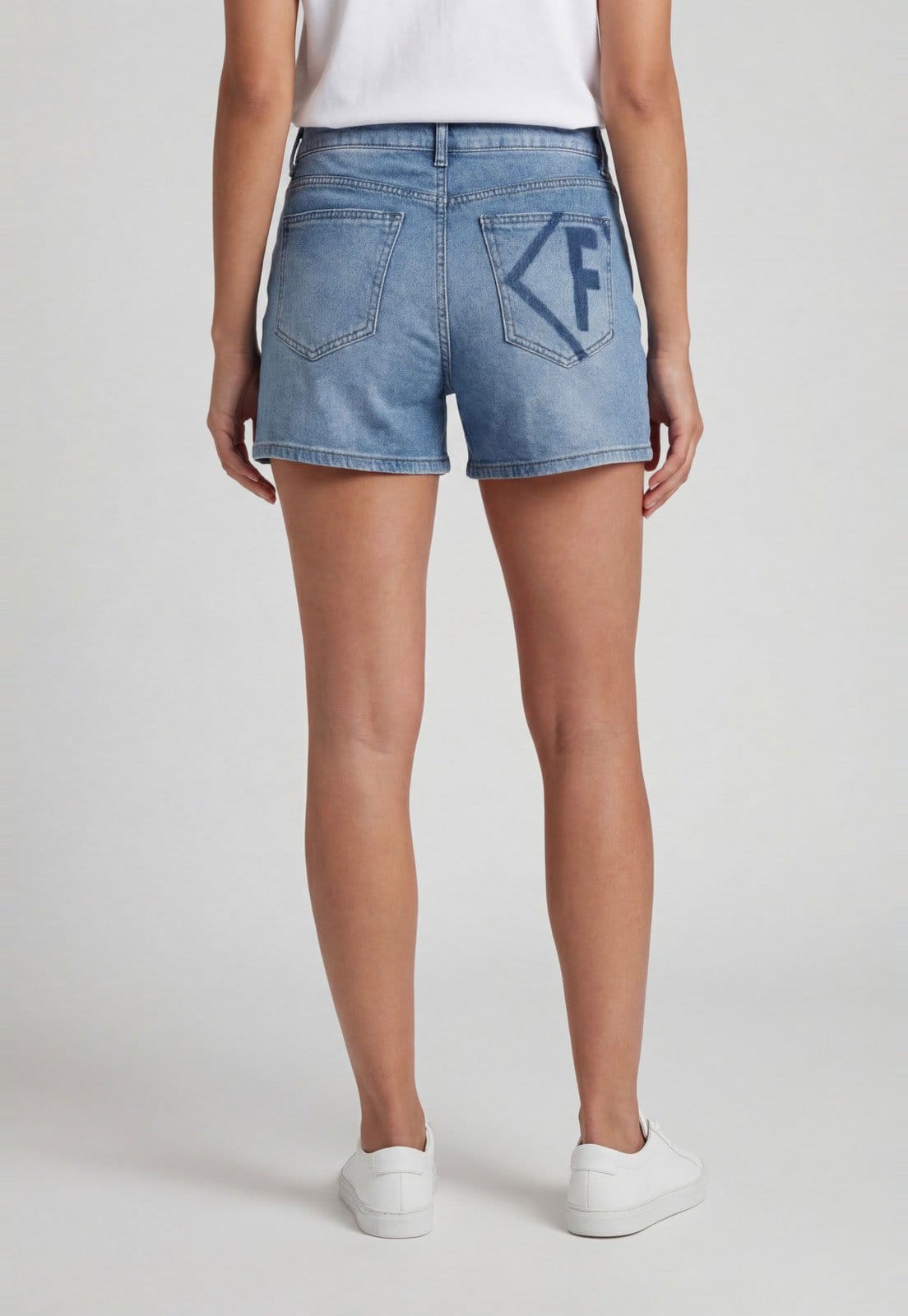 Vista 2 Bermuda Feminina Forum Algodão Forum azul