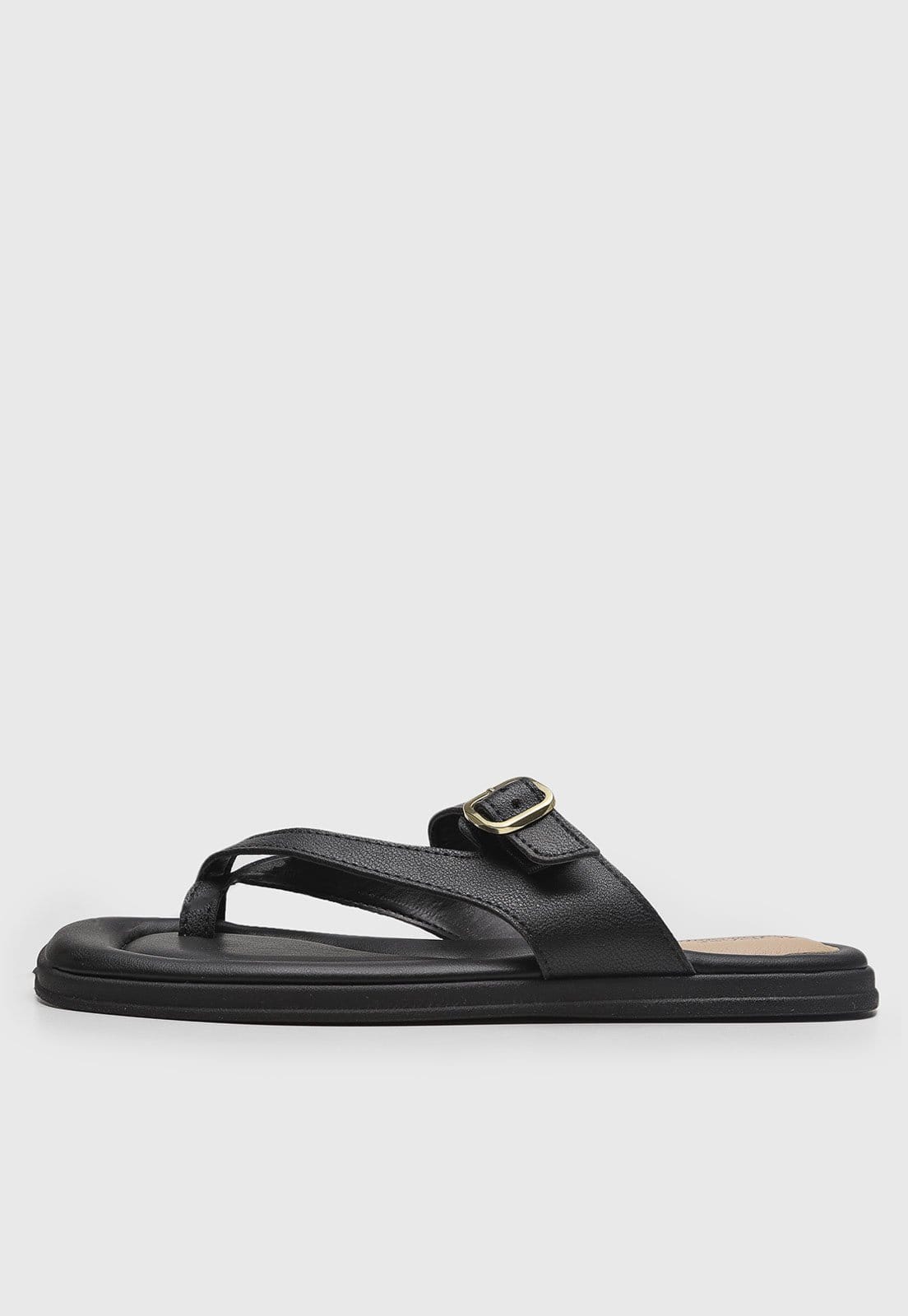 Rasteira Feminina Modare Detalhe Fivela Preta