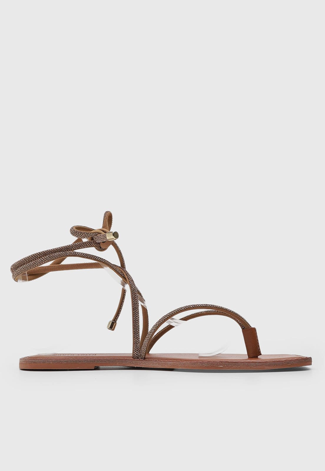 Vista 2 Rasteira Feminina Santa Lolla Amarração Santa Lolla marrom