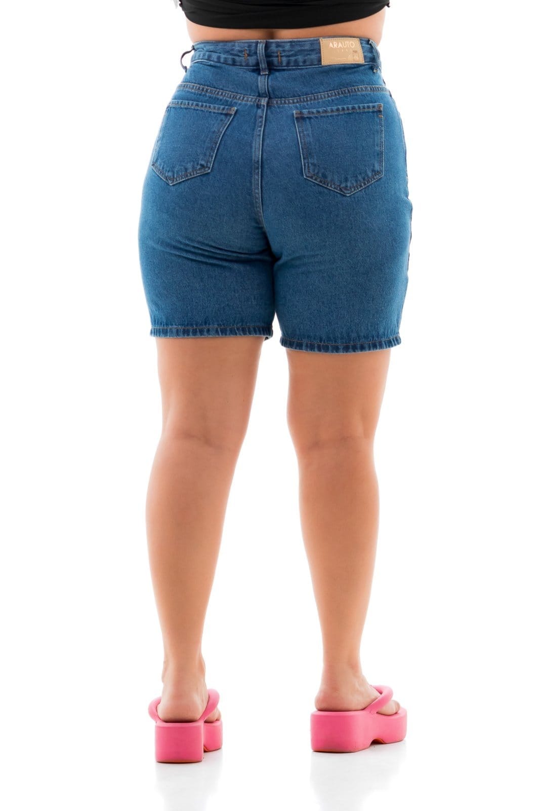 Vista 2 Bermuda Jeans Feminina Arauto Jorts New Laguna Claro ARAUTO JEANS azul