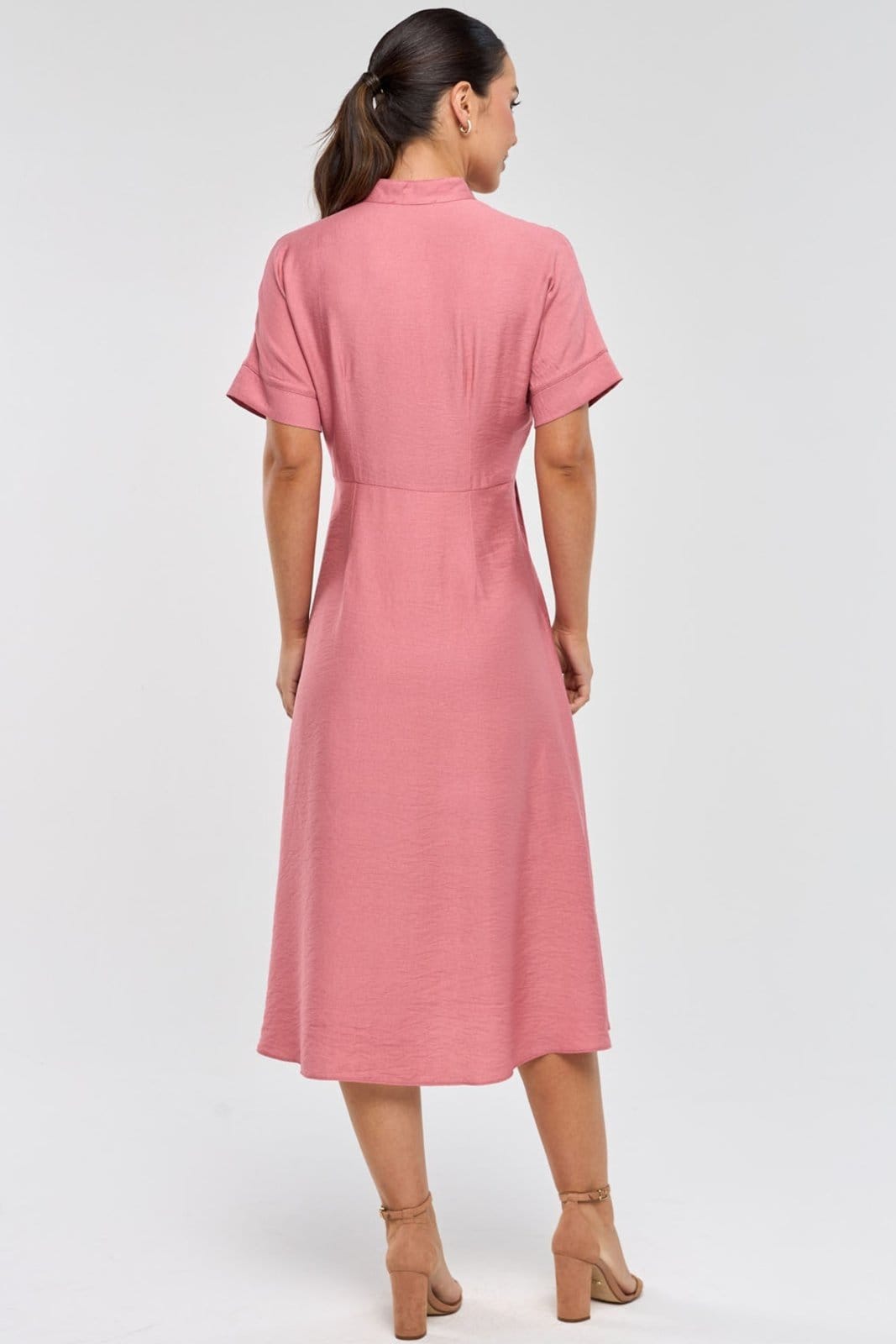 Vestido Chemise Midi PKS Rosê